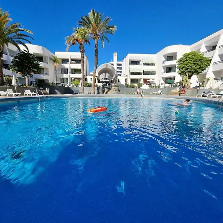 公寓 Casa Palmera Only 150 Meters To The Beach, Heated Pool, Wifi, Sat-tv, Balcony With Poolview 阿罗纳